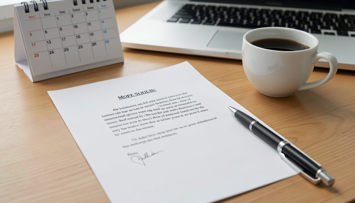 A clear rate increase letter, ready to send to a loyal client.